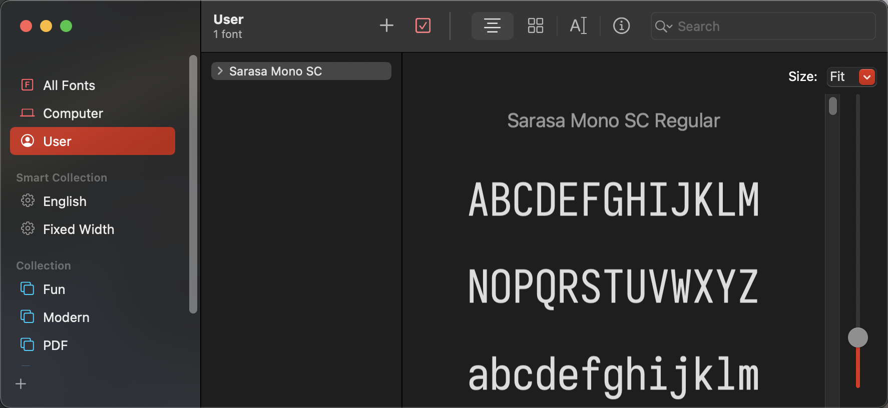 Font Book User